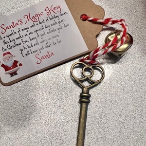 Santas magic key with Bell  - Santa key - Christmas Eve box filler - Father Christmas key