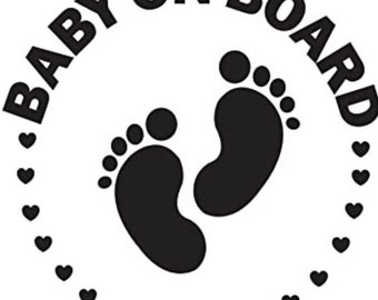 Baby aan boord Autostickers - nieuwe baby - autoruitsticker - vinylsticker - kinderen aan boord - Autosticker autolabel -baby aan boord