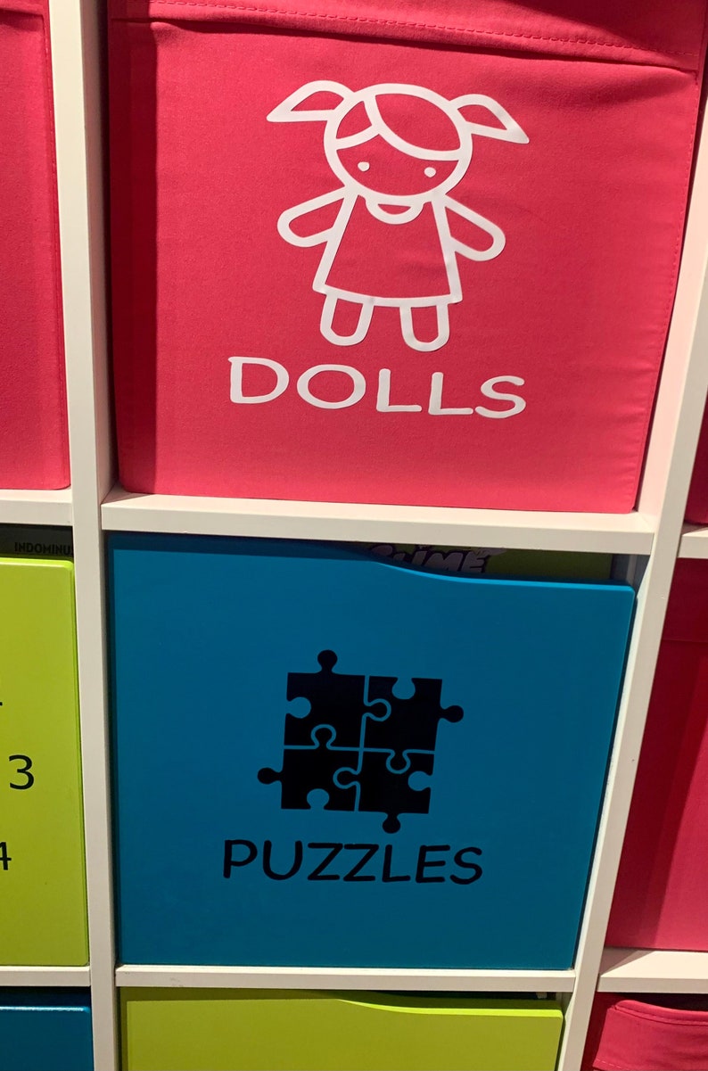 Toy Storage Decals Toy Bin Labels Personalised Stickers Etsy