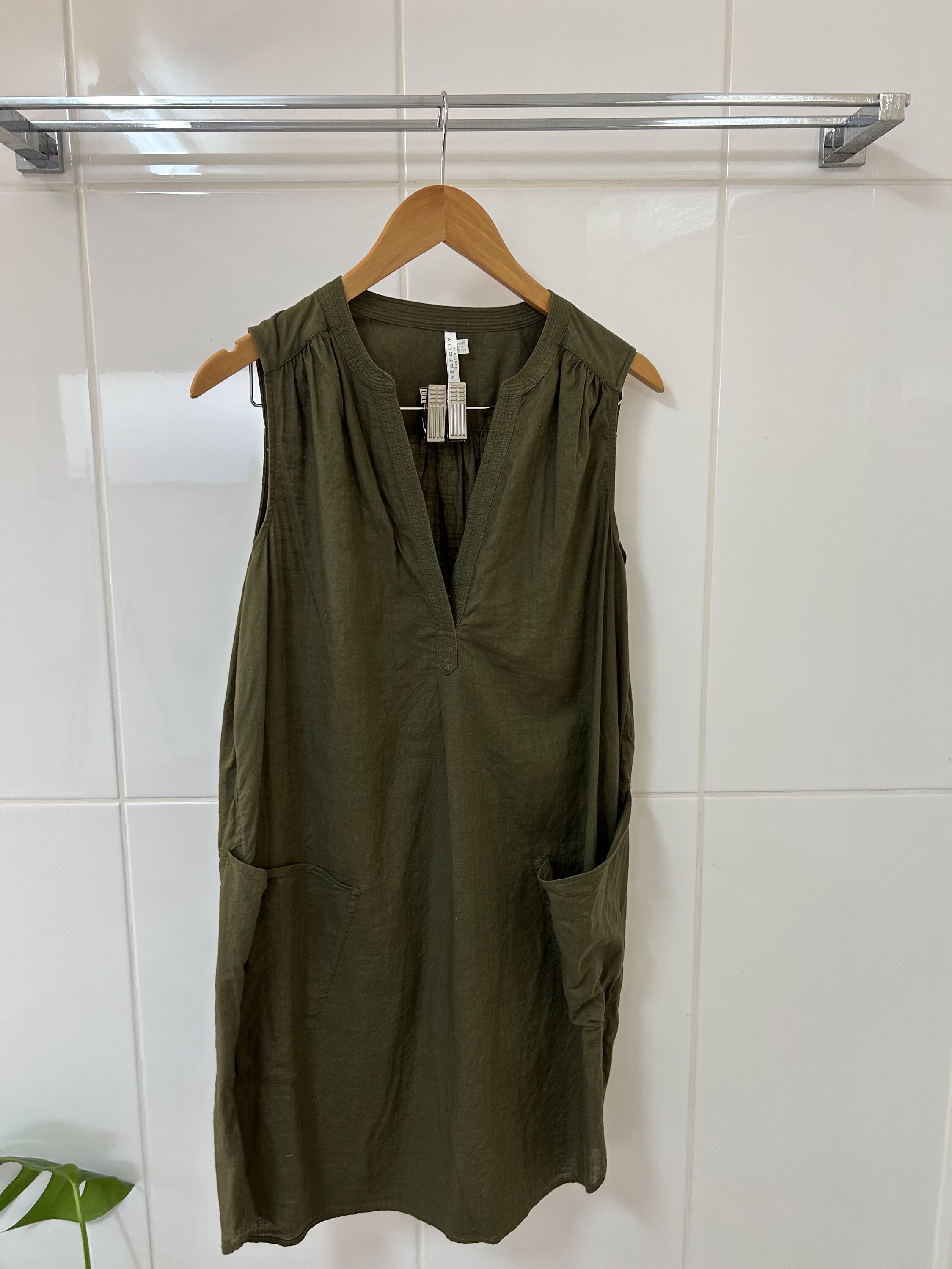 Seafolly Olive Green Dress - Etsy