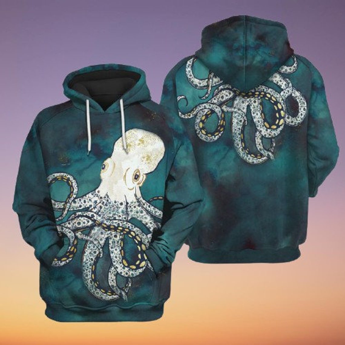 OCTOPUS Hoodie 3D OCTOPUS Hoodie Zip OCTOPUS Bomber Jacke Etsy