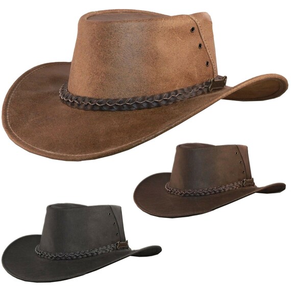 Cowboy Hat-buffalo Leather Cowboy 