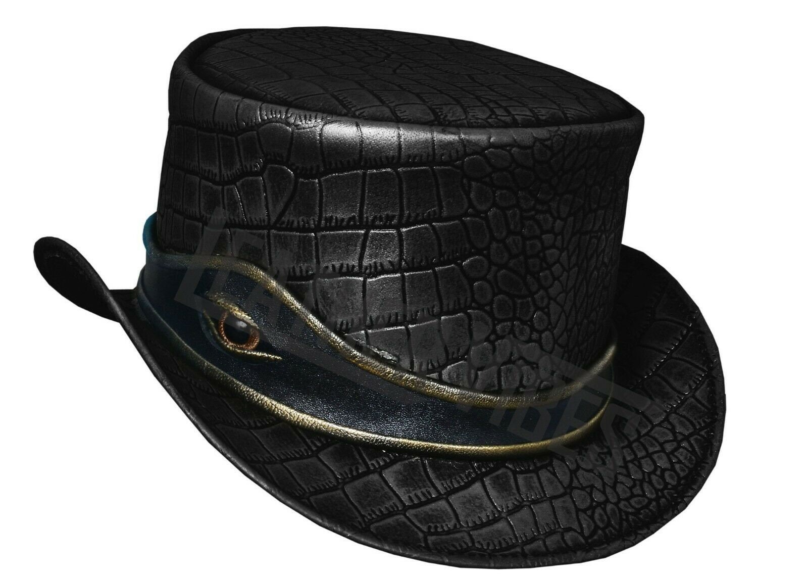 Top Hat-eye Band Crockodile Plated 