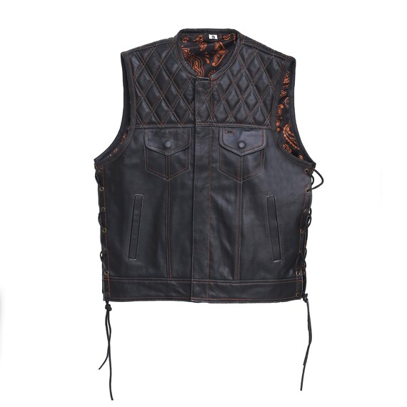 leather motorcycle vest canada