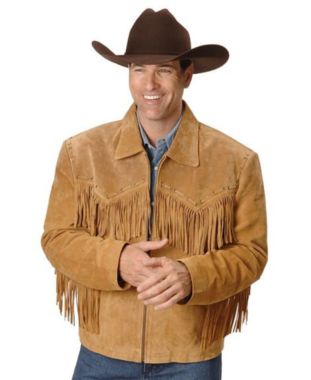 Western Jacket Suede Handmade Western Suede Leather Mountain - Etsy