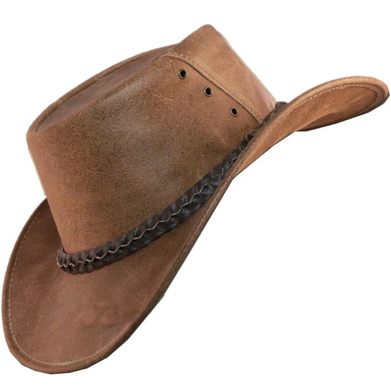 Cowboy Hat-buffalo Leather Cowboy 