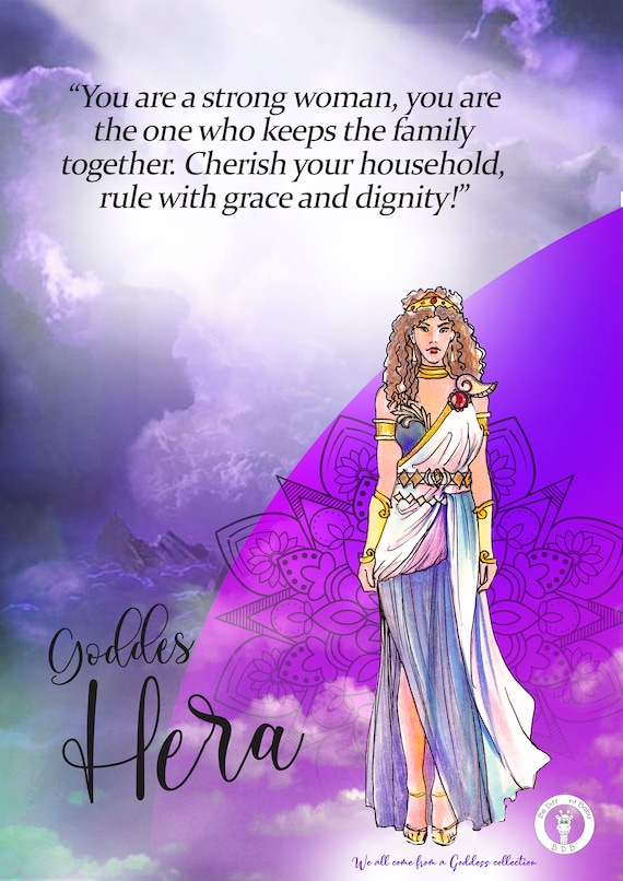 Goddess Hera Art Print/goddess of Family and Marriage Poster