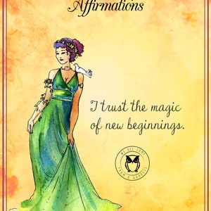 Göttin Persephone Affirmationskarten, 20 verschiedene Botschaften/verbinden mit der Unterweltgöttin/Tipps und Affirmationen