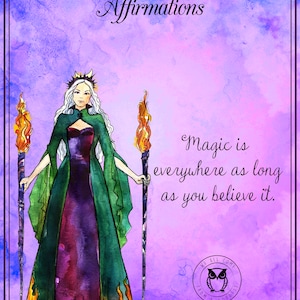 Goddess Hekate Affirmationskarten, 17 verschiedene Botschaften/verbinde dich mit deiner inneren Göttin, Tipps und Affirmationen