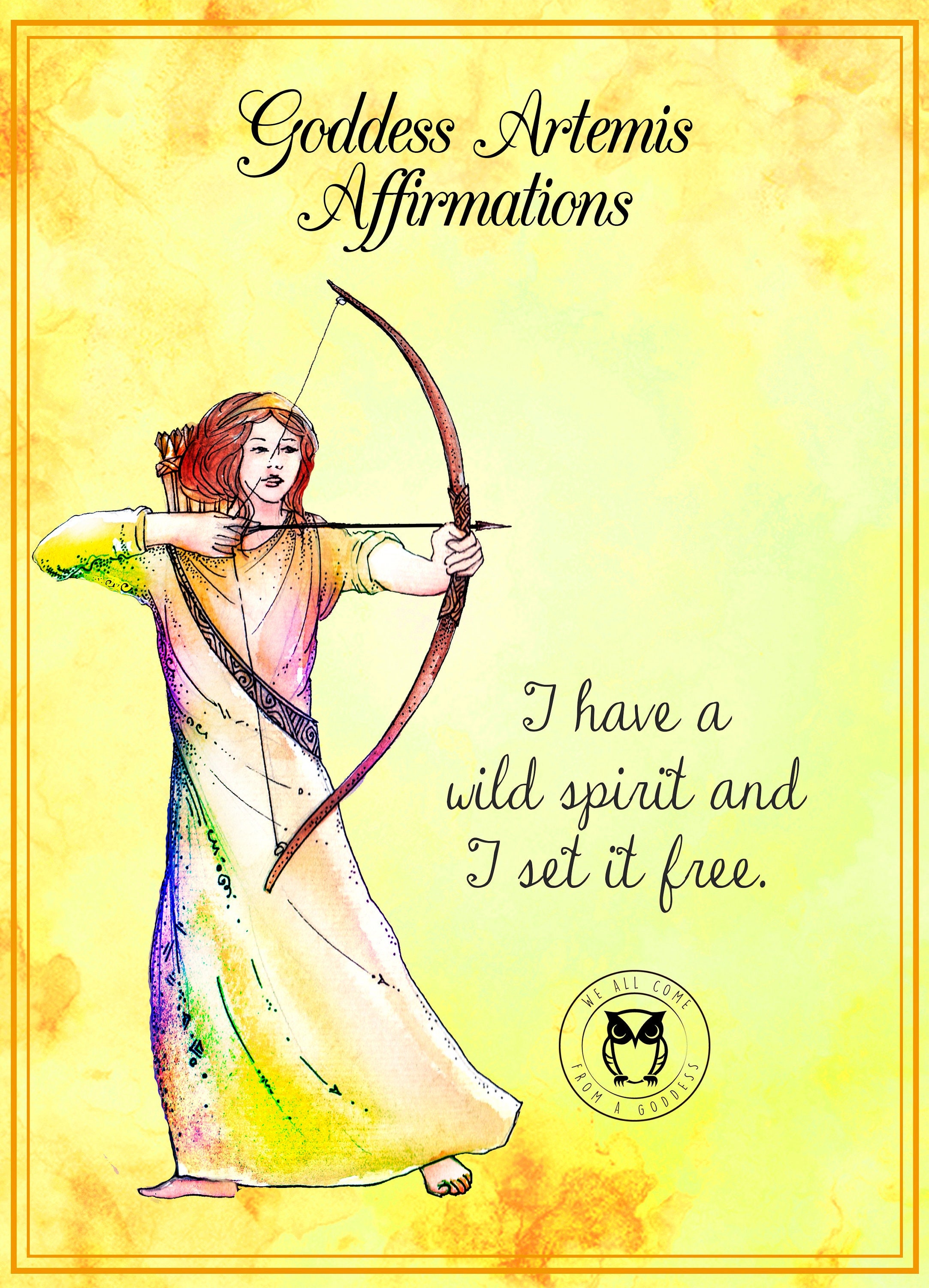 Artemis Goddess of Hunting Enamel Pin Greek Mythology Collection Book Pin  Badge Feminist Pin Literature Gift Dark Academia 