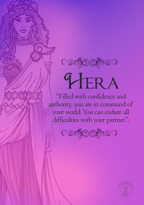 Goddess Hera Art Print/goddess of Family and Marriage Poster