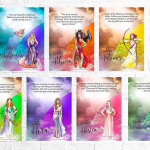 Greek Goddesses Prints/ Greek Goddesses Cards/Discover the Goddess inside you! /14 pages instant download/altar supplies/digital file