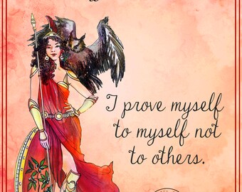 Athena affirmations, 15 different affirmations and tips/connect with your inner Goddess, Goddess of wisdom/ready to download