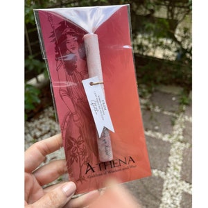 Borsa per bomboniere della dea greca/borsa per bomboniere della dea Atena/segnalibro Atena, affermazioni della dea Atena e suggerimenti per connettersi con Atena