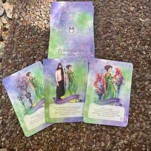 Godin Persephone orakelkaarten/56 Godin van de onderwereld-kaarten/Godin tarotdeck/Ontdek je Persephone Power/Persephone tarot/