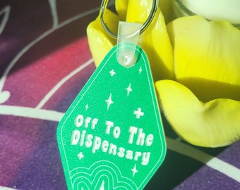 Llavero de dispensario de estilo vintage