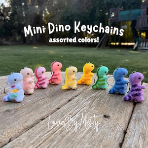 Crochet Mini Spiky Dinosaur Amigurumi Doll | Crochet Dino Baby T-Rex | Physical Item