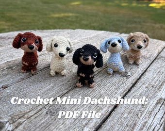 Mini Dachshund Amigurumi Pattern | Wiener Dog | PDF Download