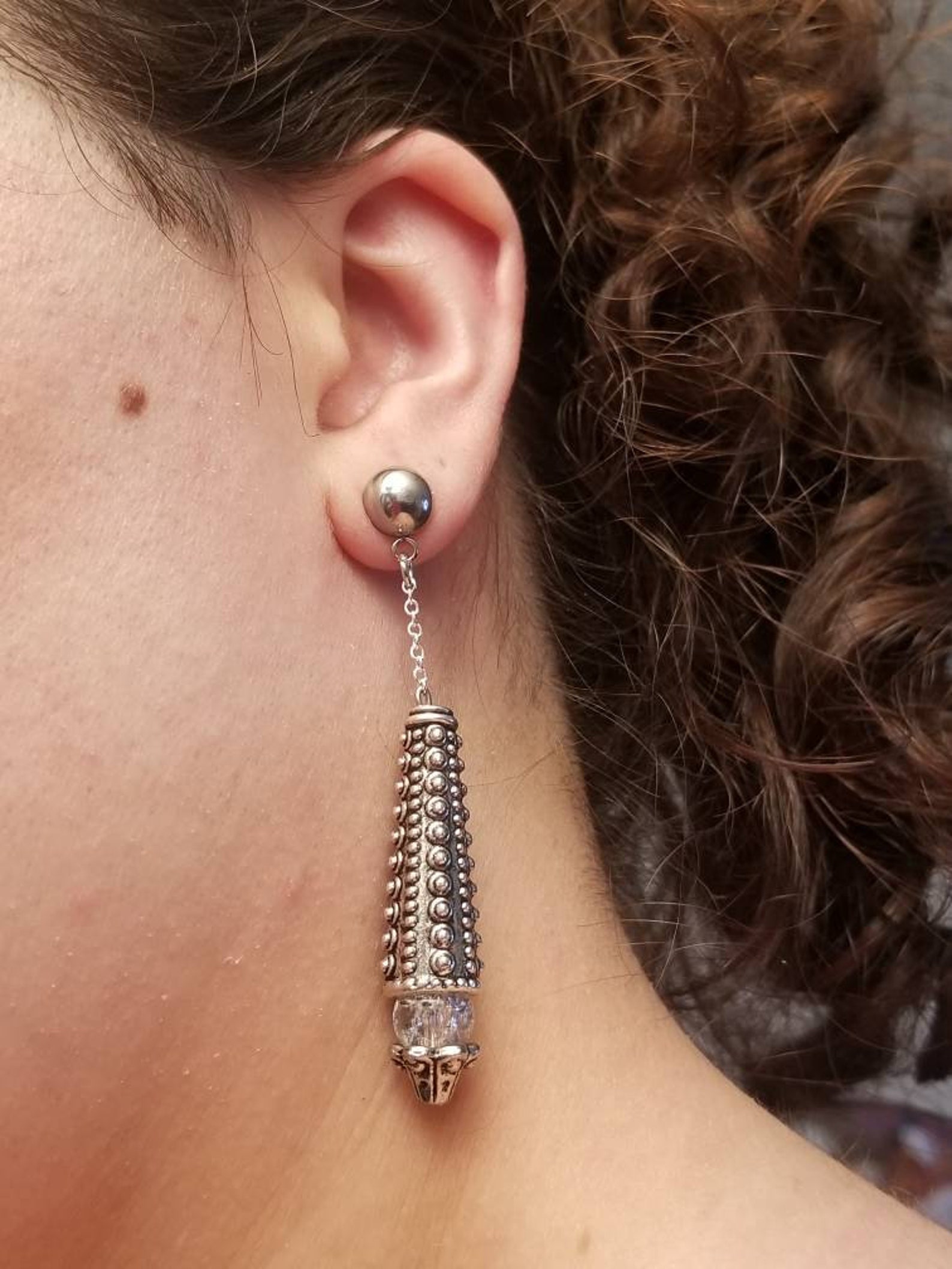 Steampunk Tifa Earrings Etsy