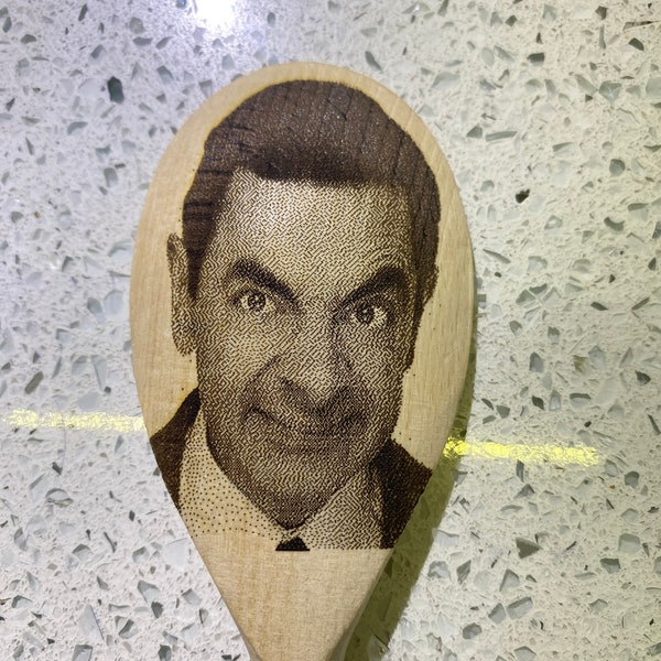 Mr Bean novelty wooden spoon