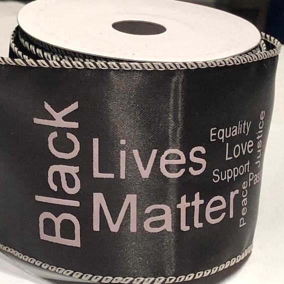 Black satin wired ribbon best sale