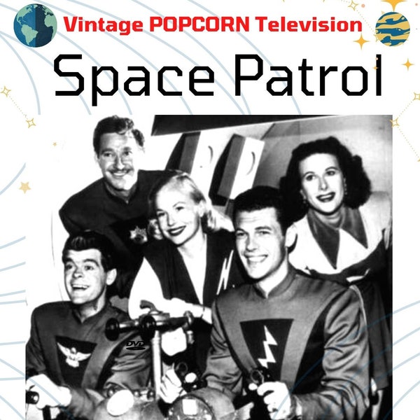 Space Patrol-68 Television Shows 2 Case Collection-Rare B&W 12 DVD's-Buzz Corry-Aliens-Atomic Age-Futuristic-Adventure+Bonus 100 Radio Shows