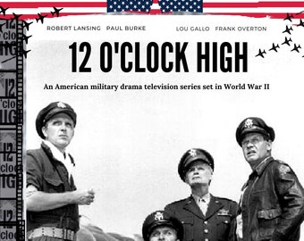 12 O'Clock High Collection-Rare Television Shows-6-DVDs-1964-1967-78 episodes-American Military Drama +Flying G-Men 15 Chapter 1939 Serial