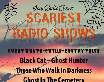 Les émissions de radio les plus effrayantes Rare Case Collection-5 CD audio Black Cat-Ghost Hunter-Suspense-Chills-Horror+ 39 Steps Movie DVD 1935-Alfred Hitchcock