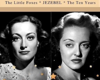 Die Bette Davis & Joan Crawford Rare Radio Collection-6 Audio-CDs-Live Radio Theater Dramatisierungen-1936-1951-JEZEBEL-All About Eve-Chained
