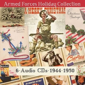 Armed Forces Holiday Collection-6-Audio CDs-1944-1950-Cavalcade of America-Salute To Armed Forces-Live Radio Shows-Proudly We Hail & More!