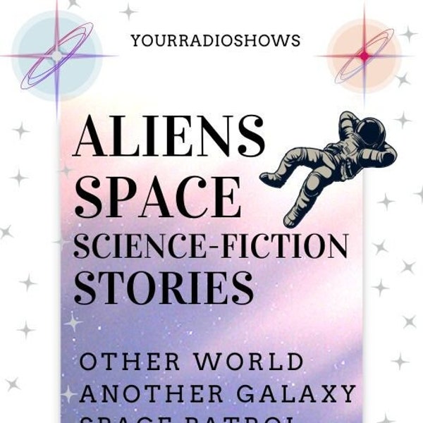 Aliens Space Science Fiction Radio Shows 5 Audio CDs Case Collection-Space Patrol-Dimension X-X Minus One-Other World-Challenge of Space