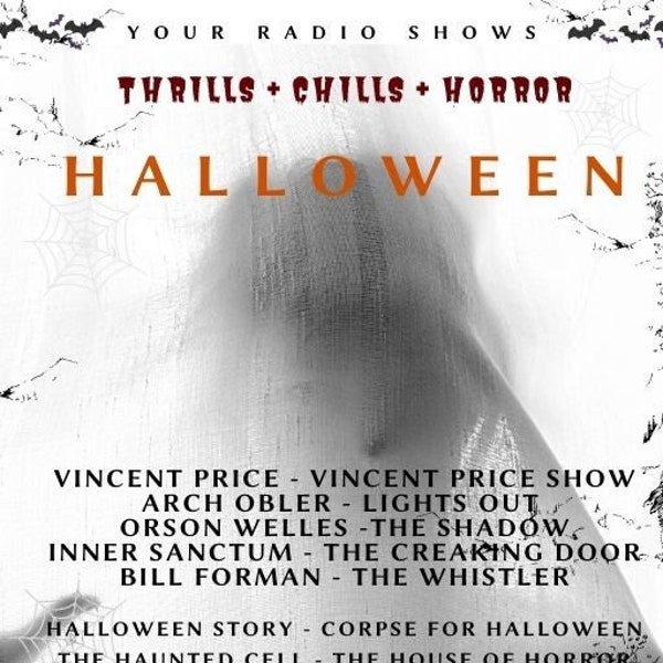 The Halloween Collection-Vincent Price-Lights Out-Creaking Door-Inner Sanctum-The Shadow-Orson Welles-The Whistler-Old Time Radio Shows CDs