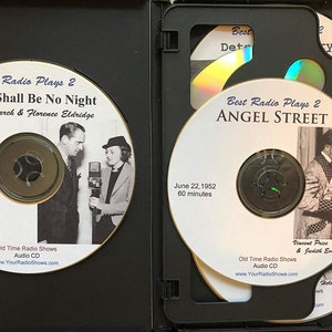 May include: A black CD case containing three audio CDs from the "Best Radio Plays 2" series. The CDs feature vintage radio dramas, including "There Shall Be No Night" and "Angel Street." Each CD has a photo of the actors and the show's details.