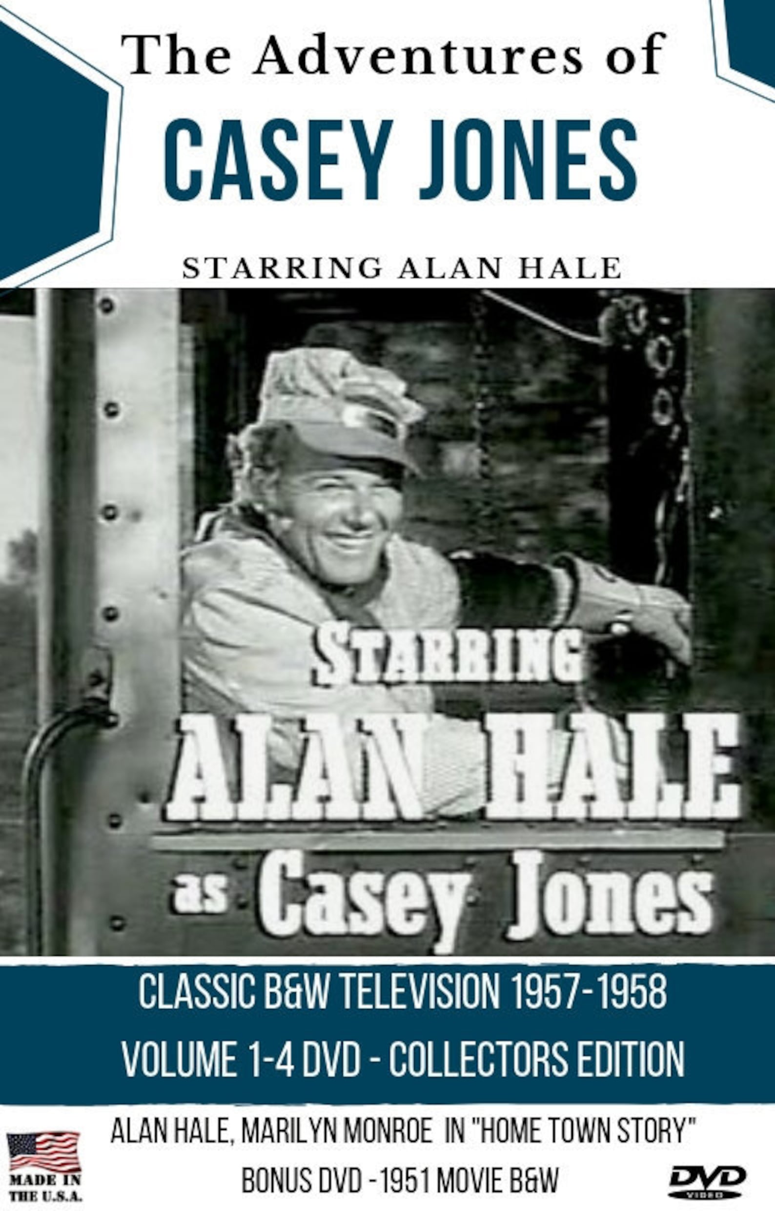 The Adventures of Casey Jones Classic Television Shows 4 Dvd's 1957