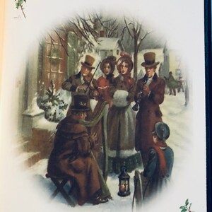 K&ouml;nnte beinhalten: Eine CD-H&uuml;lle mit dem Titel "Holiday Radio Theater Collection" und dem Text "Old Time Radio Shows". Das Cover zeigt eine Winterszene mit Menschen in historischer Kleidung, die Instrumente spielen. Der Text "Enjoy hours of radio entertainment with Classic Holiday Old Time Radio Shows Audio 5 CD Collection" ist ebenfalls sichtbar.