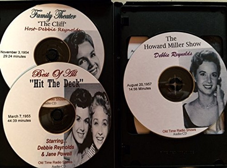 The Debbie Reynolds Radio Collection 6 Audio CDs-Rare Collectors Choice 1952-1959-Live Theater-Best Of Old Time Radio Shows-Martin & Lewis Bild 2