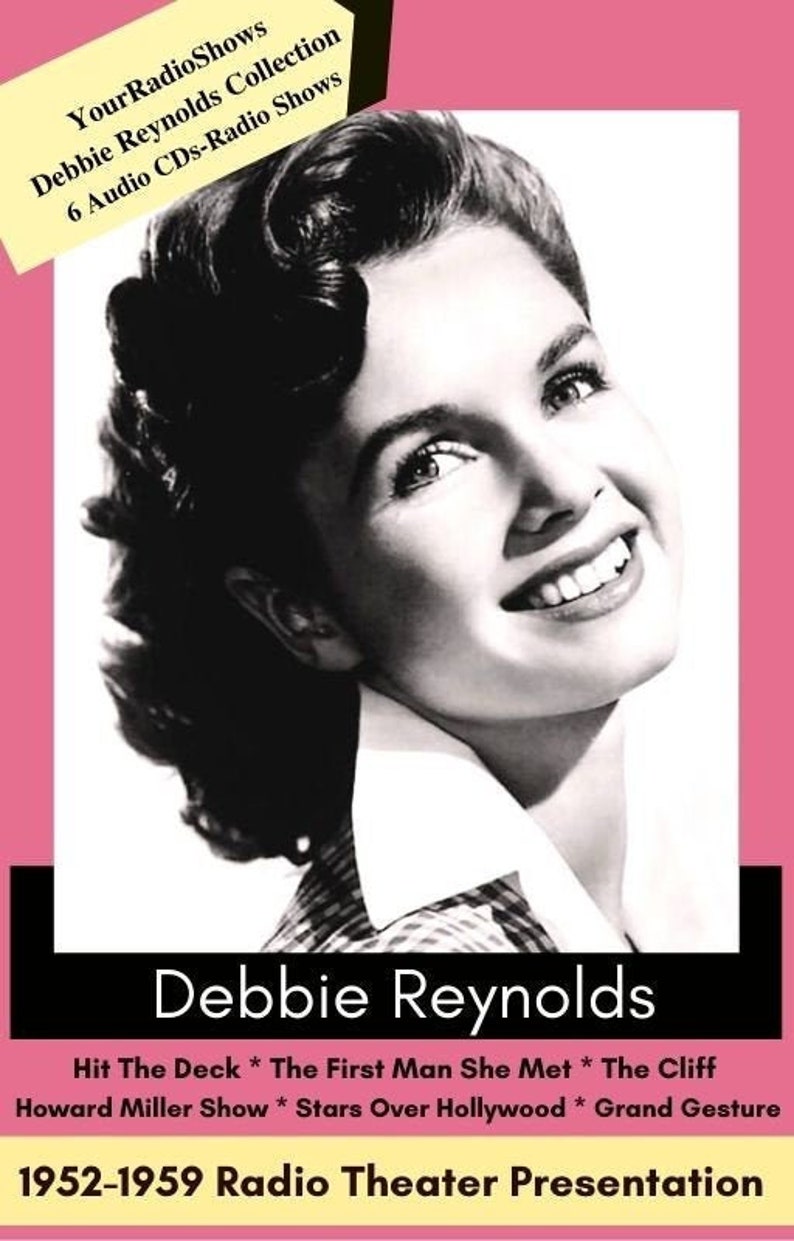The Debbie Reynolds Radio Collection 6 Audio CDs-Rare Collectors Choice 1952-1959-Live Theater-Best Of Old Time Radio Shows-Martin & Lewis Bild 1