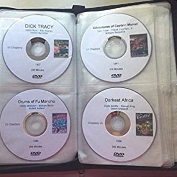 Riesige Einzelstück Serielle Sammlung-63 DVD Republik BilderB & W Filme Cliffhangers-Kapitel Geschichten 1936-1955-Dick Tracy-Schlagzeug Fu-Manchu