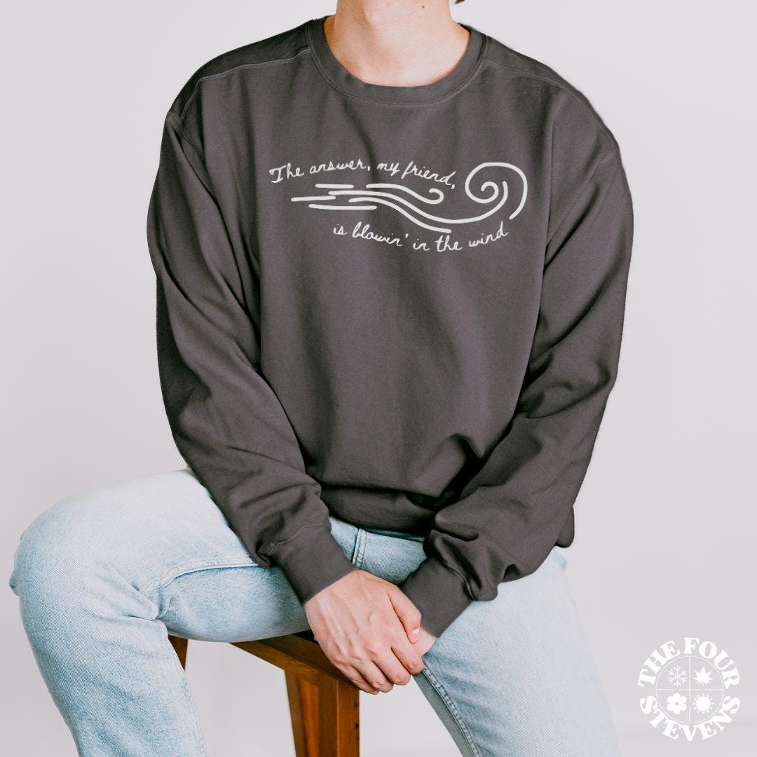 The Answer My Friend Is Blowin In The Wind Shirt The Answer My Friend Is Blowin In The Wind Shirt