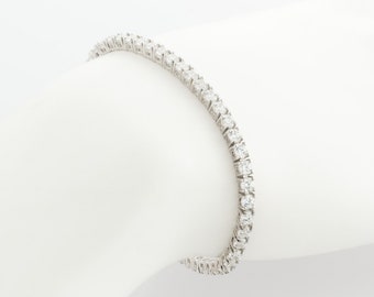 Braccialetto da tennis unisex con stile minimalista con zirconia