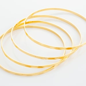 Gold Plated over Sterling Silver Arrow Bangles, Double Design Bangles, Gold Plated Bangles, Stacking Bangles, Stackable, Everyday Bangles