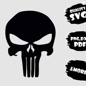 Punisher,Svg,Eps,Png,Pdf,Dxf