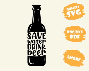 Save Water Drink Beer,Svg,Pdf,Eps,Dxf,Png