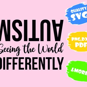 Autism Seeing The World Differently,Svg,Eps,Png,Pdf,Dxf