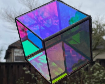 Summer offering - Dichroic Glass Cube Sun Catcher