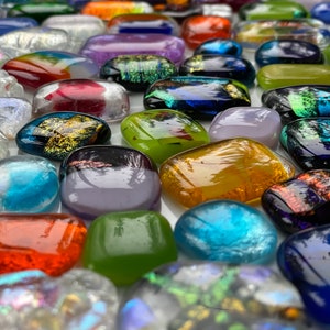 Handmade Fused Glass Gems from the Rock Fairy