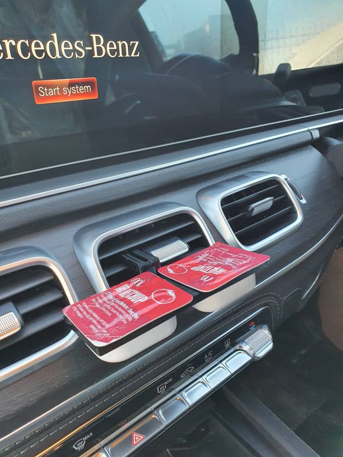 Twin Double McDonalds Dip Holder In Car Sauce Holder Dip Clip Etsy