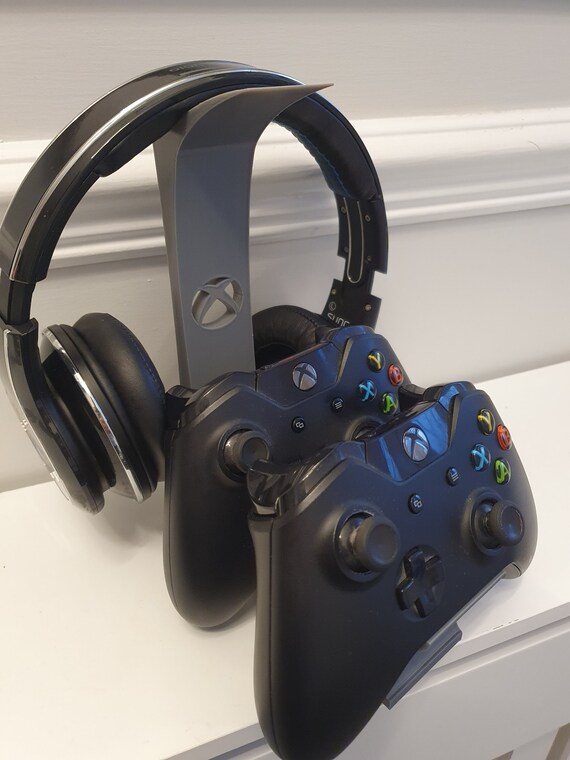 Xbox One Controller and Headset Stand for Desk Grey Etsy