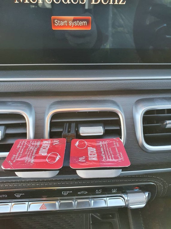 Twin Double Mcdonalds Dip Holder in Car Sauce Holder Dip Clip