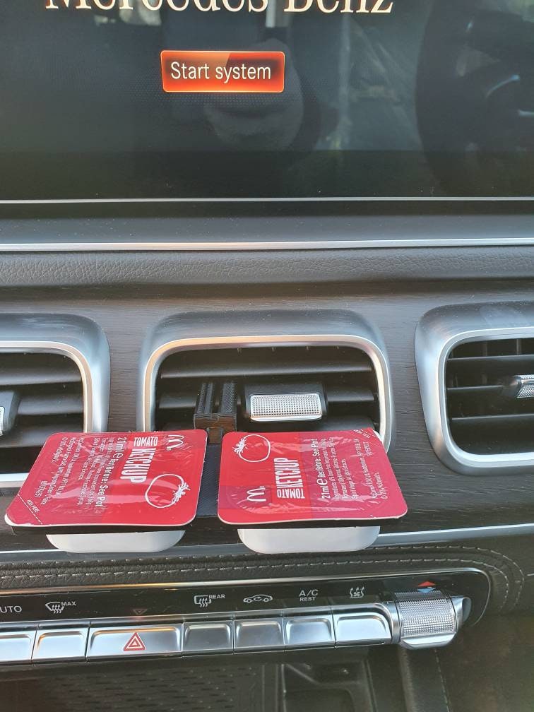 Buy Twin in Car Sauce Holder Double Mcdonalds Dip Holder Double